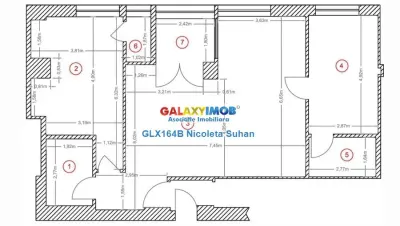 Apartament 3 Camere Mobilat zona Nordului - foto 8