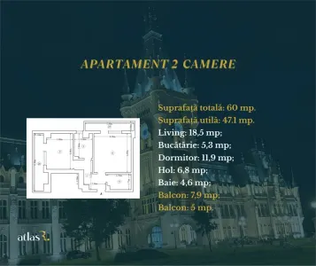 Apartament 2 camere | Tatarasi | bloc nou | Intabulat - foto 6