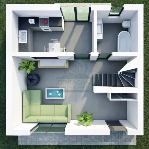 Casa 4 camere Dancu Holboca , CANALIZARE, PLACA DE BETON! la CHEIE! - foto 9