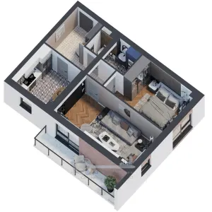 Apartament 2 camere – 58,41 mp  COMISION 0% - foto 11