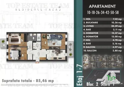 Ultimele unitati! Apartament spatios 3 camere, bloc nou, zona Berceni - Bucuresti