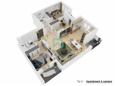Apartament nou cu 4 camere - 91,4 mp utili - Doamna Stanca, Selimbar - foto 21