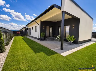 Casa noua individuala pe parter, 3 dormitoare, 2 bai, Izvor, Brasov - Tarlungeni