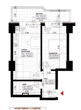 Investiție sigură Royal Town | 2 camere | 50 mp | Parcare inclusă | Intabulat - Iasi