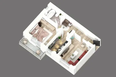 ASTORIA RESIDENCE Apartament 2 camere  D 50 mp  Lunca Cetatuii - foto 4