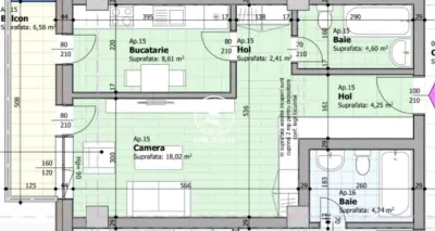Apartament cu 1 cameră de vânzare | Panoramic Luxury – Galata | Bloc nou 2026 - foto 9