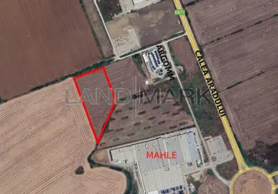 Teren cu PUZ industrial de vanzare in zona Aradului - Timisoara