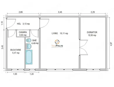 Apartament la Parter zona Sagului P-ta Doina - foto 2