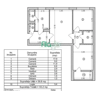 Apartament 3 camere Berceni, Constantin Brancoveanu, Str Semenic - foto 10